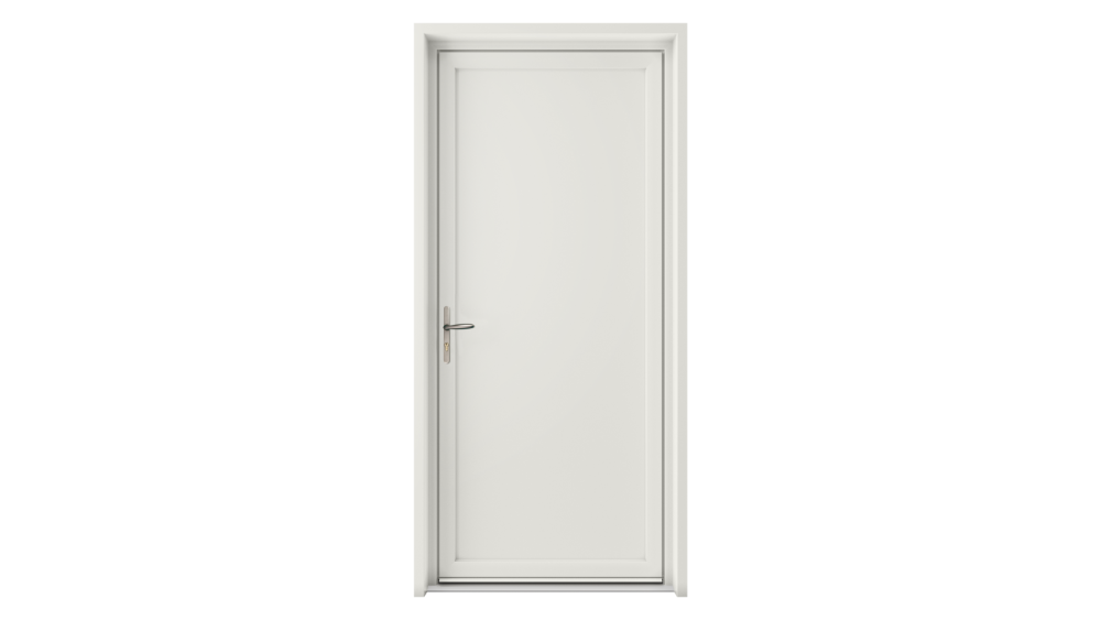Porte de service PVC pleine Porte pleine toute blanche